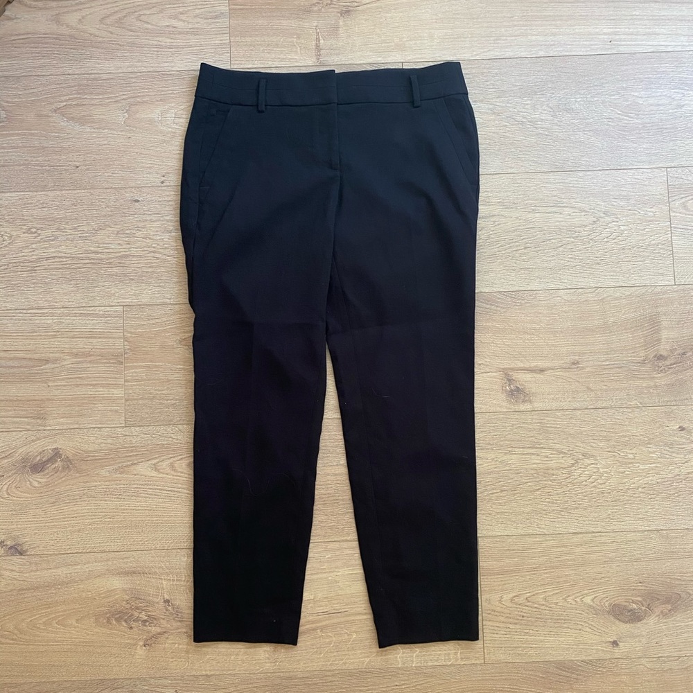 Loft cropped black slacks